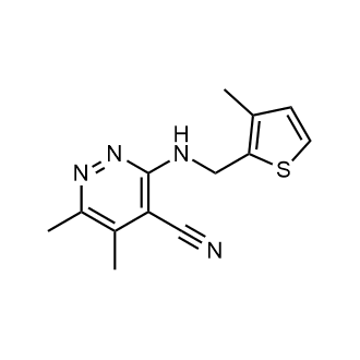 5,6-Dimethyl-3-(((3-methylthiophen-2-yl)methyl)amino)pyridazine-4-carbonitrile|CS-0585759