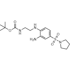 Tert-butyl (2-((2-amino-4-(pyrrolidin-1-ylsulfonyl)phenyl)amino)ethyl)carbamate|CS-0586894