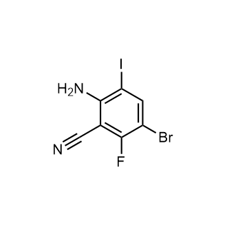 2-Amino-5-bromo-6-fluoro-3-iodobenzonitrile|CS-0587104