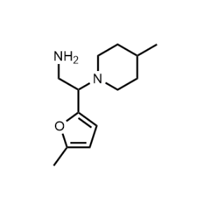 2-(5-Methylfuran-2-yl)-2-(4-methylpiperidin-1-yl)ethan-1-amine|CS-0587223