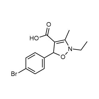 5-(4-Bromophenyl)-2-ethyl-3-methyl-2,5-dihydroisoxazole-4-carboxylic acid|CS-0587643