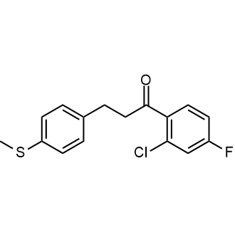 1-(2-Chloro-4-fluorophenyl)-3-(4-(methylthio)phenyl)propan-1-one|CS-0587969