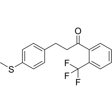 3-(4-(Methylthio)phenyl)-1-(2-(trifluoromethyl)phenyl)propan-1-one|CS-0587972