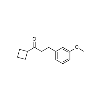 1-Cyclobutyl-3-(3-methoxyphenyl)propan-1-one|CS-0588075