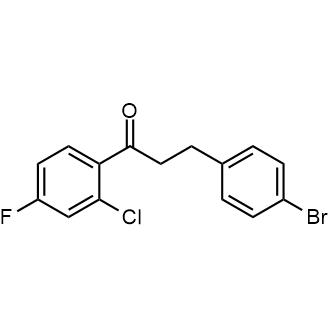 3-(4-Bromophenyl)-1-(2-chloro-4-fluorophenyl)propan-1-one|CS-0588235