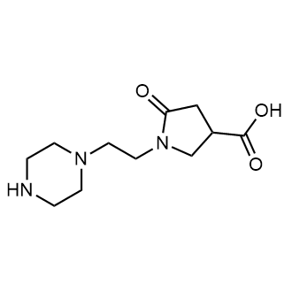 5-Oxo-1-(2-(piperazin-1-yl)ethyl)pyrrolidine-3-carboxylic acid|CS-0588522