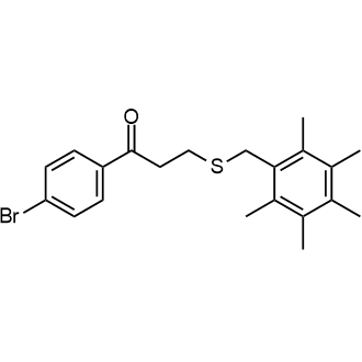 1-(4-Bromophenyl)-3-((2,3,4,5,6-pentamethylbenzyl)thio)propan-1-one|CS-0588675