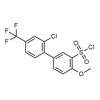 2'-Chloro-4-methoxy-4'-(trifluoromethyl)-[1,1'-biphenyl]-3-sulfonyl chloride|CS-0588713