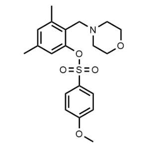 3,5-Dimethyl-2-(morpholinomethyl)phenyl 4-methoxybenzenesulfonate|CS-0589221