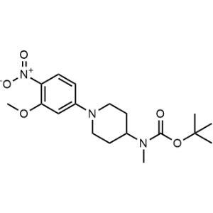 Tert-butyl (1-(3-methoxy-4-nitrophenyl)piperidin-4-yl)(methyl)carbamate|CS-0589555