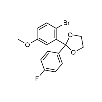 2-(2-Bromo-5-methoxyphenyl)-2-(4-fluorophenyl)-1,3-dioxolane|CS-0589560