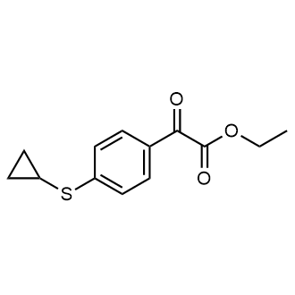 Ethyl 2-(4-(cyclopropylthio)phenyl)-2-oxoacetate|CS-0589617