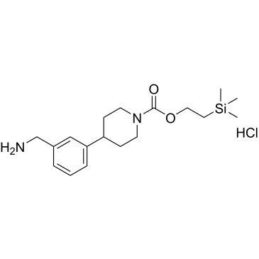 2-(Trimethylsilyl)ethyl 4-(3-(aminomethyl)phenyl)piperidine-1-carboxylate hydrochloride|CS-0589711