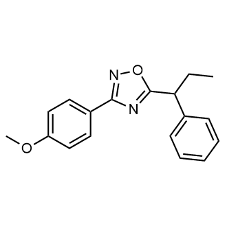 3-(4-Methoxyphenyl)-5-(1-phenylpropyl)-1,2,4-oxadiazole|CS-0589849