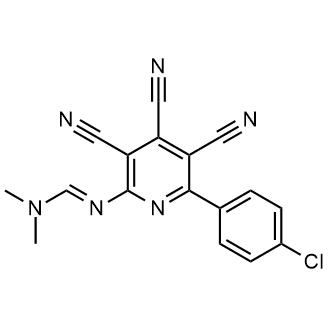 (E)-N'-(6-(4-chlorophenyl)-3,4,5-tricyanopyridin-2-yl)-N,N-dimethylformimidamide|CS-0591073