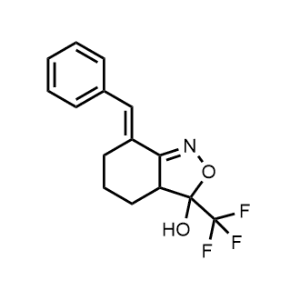 (E)-7-benzylidene-3-(trifluoromethyl)-3,3a,4,5,6,7-hexahydrobenzo[c]isoxazol-3-ol|CS-0591184