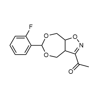 1-(6-(2-Fluorophenyl)-3a,4,8,8a-tetrahydro-[1,3]dioxepino[5,6-d]isoxazol-3-yl)ethan-1-one|CS-0591191