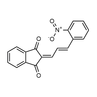 (E)-2-(3-(2-nitrophenyl)allylidene)-1H-indene-1,3(2H)-dione|CS-0591411