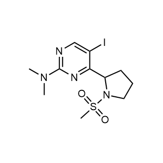 5-Iodo-N,N-dimethyl-4-(1-(methylsulfonyl)pyrrolidin-2-yl)pyrimidin-2-amine|CS-0591837