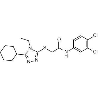 2-((5-Cyclohexyl-4-ethyl-4H-1,2,4-triazol-3-yl)thio)-N-(3,4-dichlorophenyl)acetamide|CS-0591841