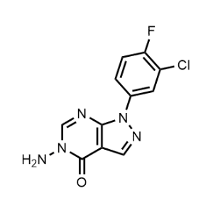 5-Amino-1-(3-chloro-4-fluorophenyl)-1,5-dihydro-4H-pyrazolo[3,4-d]pyrimidin-4-one|CS-0591861
