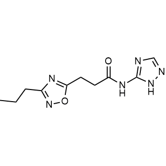 3-(3-Propyl-1,2,4-oxadiazol-5-yl)-N-(1H-1,2,4-triazol-5-yl)propanamide|CS-0592347