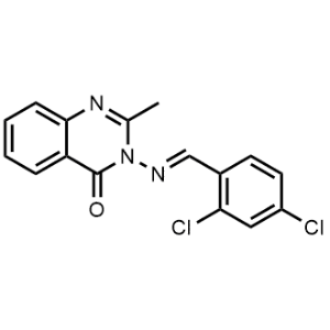 (E)-3-((2,4-dichlorobenzylidene)amino)-2-methylquinazolin-4(3H)-one|CS-0592642