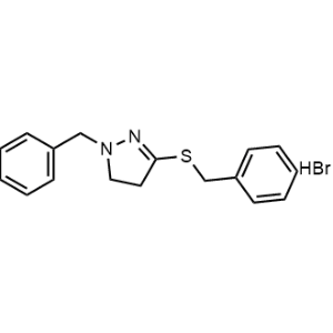 1-Benzyl-3-(benzylthio)-4,5-dihydro-1H-pyrazole hydrobromide|CS-0592766