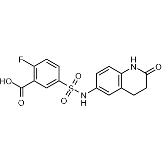 2-Fluoro-5-(N-(2-oxo-1,2,3,4-tetrahydroquinolin-6-yl)sulfamoyl)benzoic acid|CS-0592814