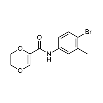 N-(4-bromo-3-methylphenyl)-5,6-dihydro-1,4-dioxine-2-carboxamide|CS-0593137