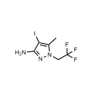 4-Iodo-5-methyl-1-(2,2,2-trifluoroethyl)-1H-pyrazol-3-amine|CS-0593850