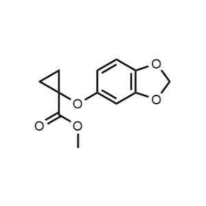 Methyl 1-(benzo[d][1,3]dioxol-5-yloxy)cyclopropane-1-carboxylate|CS-0593928