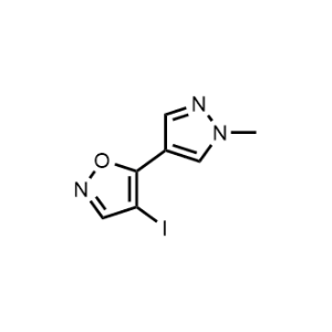 4-Iodo-5-(1-methyl-1H-pyrazol-4-yl)isoxazole|CS-0594286