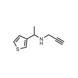 N-(1-(thiophen-3-yl)ethyl)prop-2-yn-1-amine|CS-0594428
