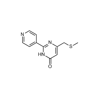 6-((Methylthio)methyl)-2-(pyridin-4-yl)pyrimidin-4(3H)-one|CS-0594678