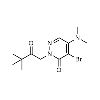 4-Bromo-2-(3,3-dimethyl-2-oxobutyl)-5-(dimethylamino)pyridazin-3(2H)-one|CS-0595266