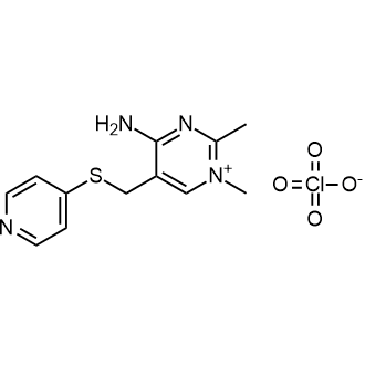 4-Amino-1,2-dimethyl-5-((pyridin-4-ylthio)methyl)pyrimidin-1-ium perchlorate|CS-0595526