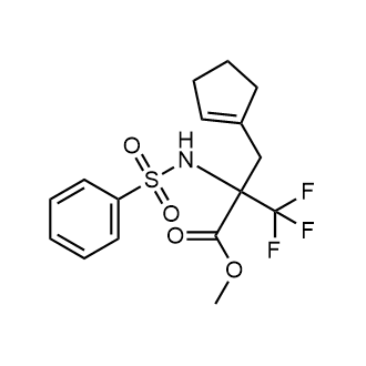 Methyl 2-(cyclopent-1-en-1-ylmethyl)-3,3,3-trifluoro-2-(phenylsulfonamido)propanoate|CS-0595587