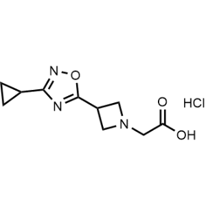 2-(3-(3-Cyclopropyl-1,2,4-oxadiazol-5-yl)azetidin-1-yl)acetic acid hydrochloride|CS-0595675