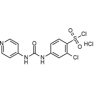 2-Chloro-4-(3-(pyridin-4-yl)ureido)benzenesulfonyl chloride hydrochloride|CS-0595848