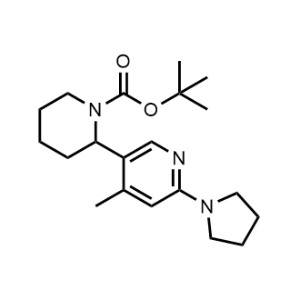Tert-butyl 2-(4-methyl-6-(pyrrolidin-1-yl)pyridin-3-yl)piperidine-1-carboxylate|CS-0596469