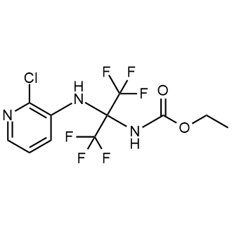Ethyl (2-((2-chloropyridin-3-yl)amino)-1,1,1,3,3,3-hexafluoropropan-2-yl)carbamate|CS-0596490