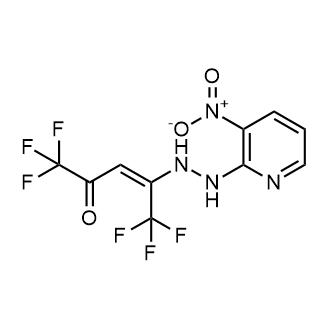 1,1,1,5,5,5-Hexafluoro-4-(2-(3-nitropyridin-2-yl)hydrazinyl)pent-3-en-2-one|CS-0596602