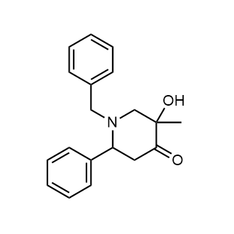 1-Benzyl-5-hydroxy-5-methyl-2-phenylpiperidin-4-one|CS-0596768