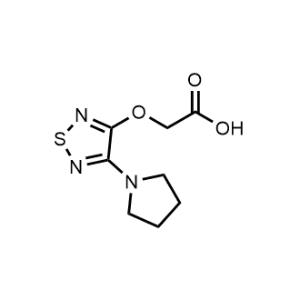 2-((4-(Pyrrolidin-1-yl)-1,2,5-thiadiazol-3-yl)oxy)acetic acid|CS-0597328