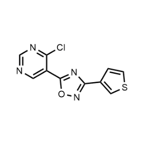 5-(4-Chloropyrimidin-5-yl)-3-(thiophen-3-yl)-1,2,4-oxadiazole|CS-0597331