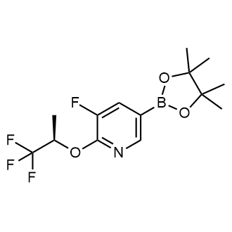(R)-3-Fluoro-5-(4,4,5,5-tetramethyl-1,3,2-dioxaborolan-2-yl)-2-((1,1,1-trifluoropropan-2-yl)oxy)pyridine|CS-0597527