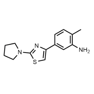 2-Methyl-5-(2-(pyrrolidin-1-yl)thiazol-4-yl)aniline|CS-0597950