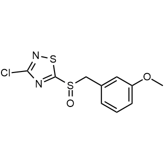 3-Chloro-5-((3-methoxybenzyl)sulfinyl)-1,2,4-thiadiazole|CS-0598420