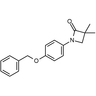 1-(4-(Benzyloxy)phenyl)-3,3-dimethylazetidin-2-one|CS-0598587